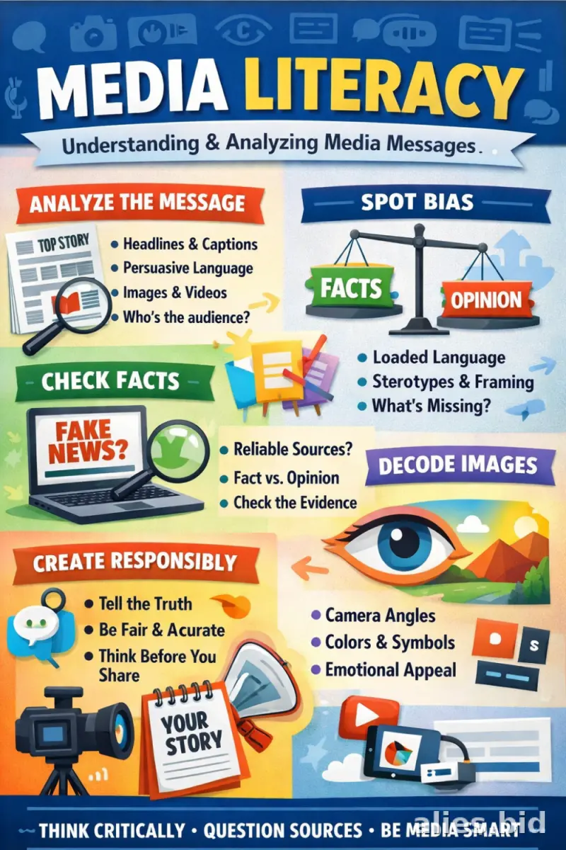 Free Printable Media Literacy Worksheet Free #2
