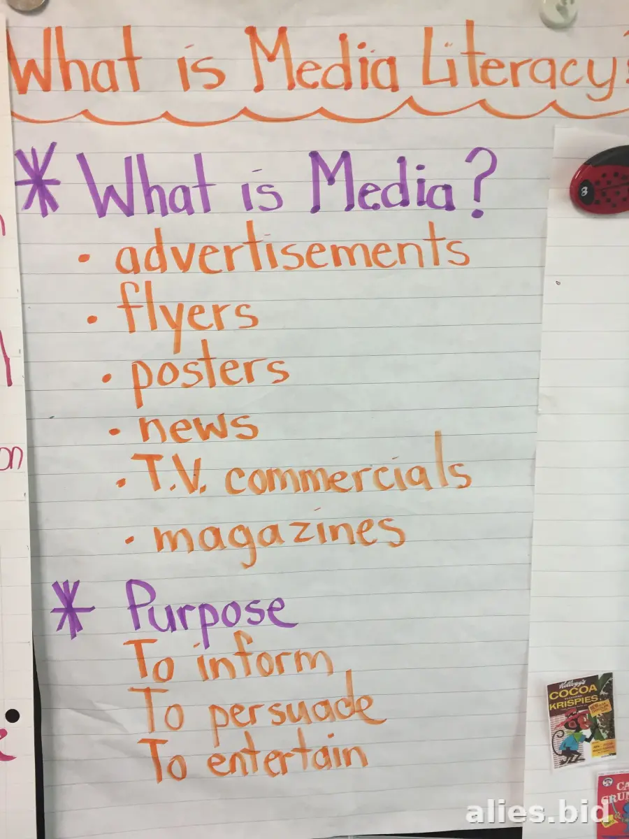 Free Printable Media Literacy Worksheet Free #5