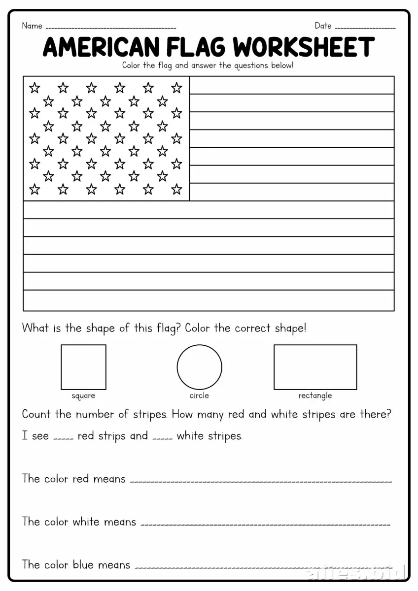 Free Printable Memorial Day Worksheet Free #14