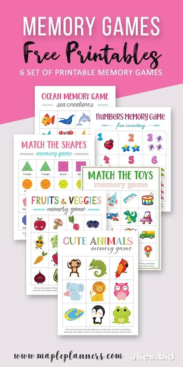 Memory Game Printable For Kids Worksheet #18