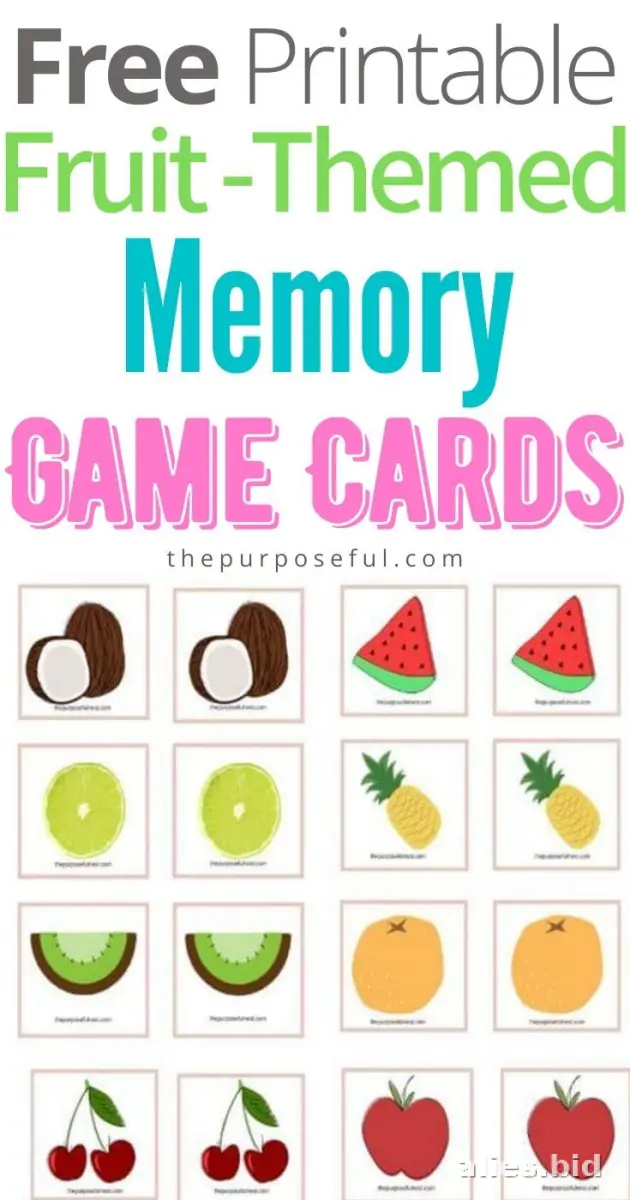 Memory Game Printable For Kids Worksheet #13