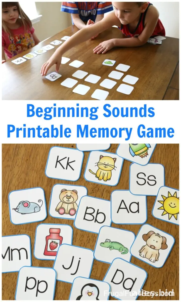 Memory Game Printable For Kids Worksheet #12