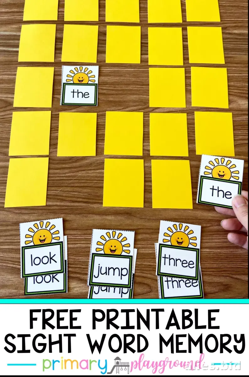 Memory Game Printable For Kids Worksheet #11