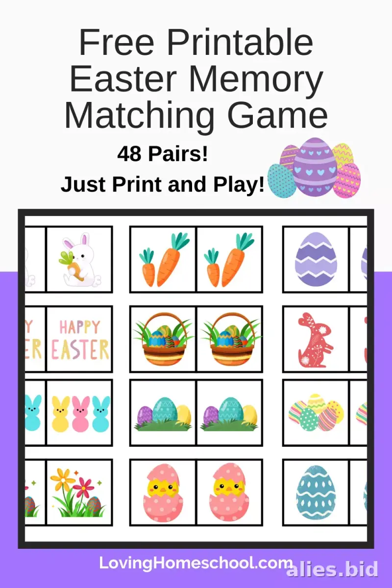 Memory Game Printable For Kids Worksheet #7