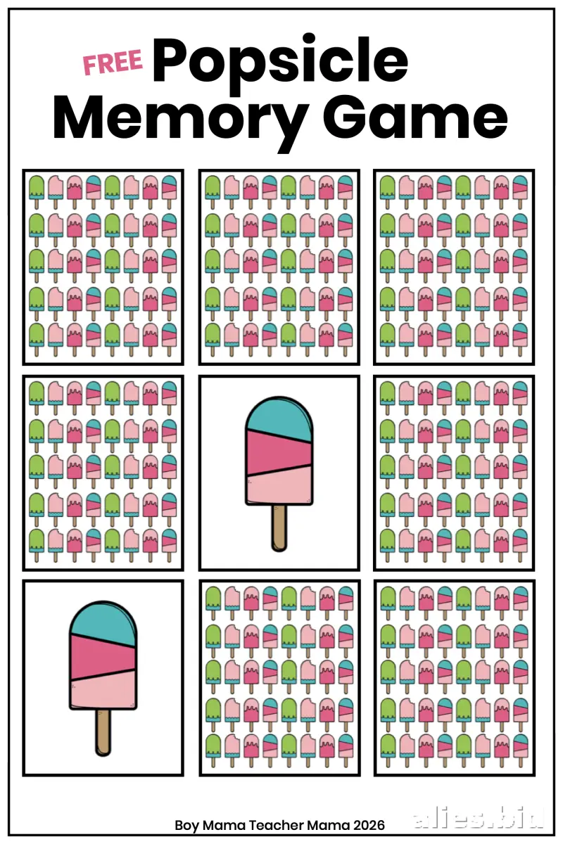 Memory Game Printable For Kids Worksheet #9