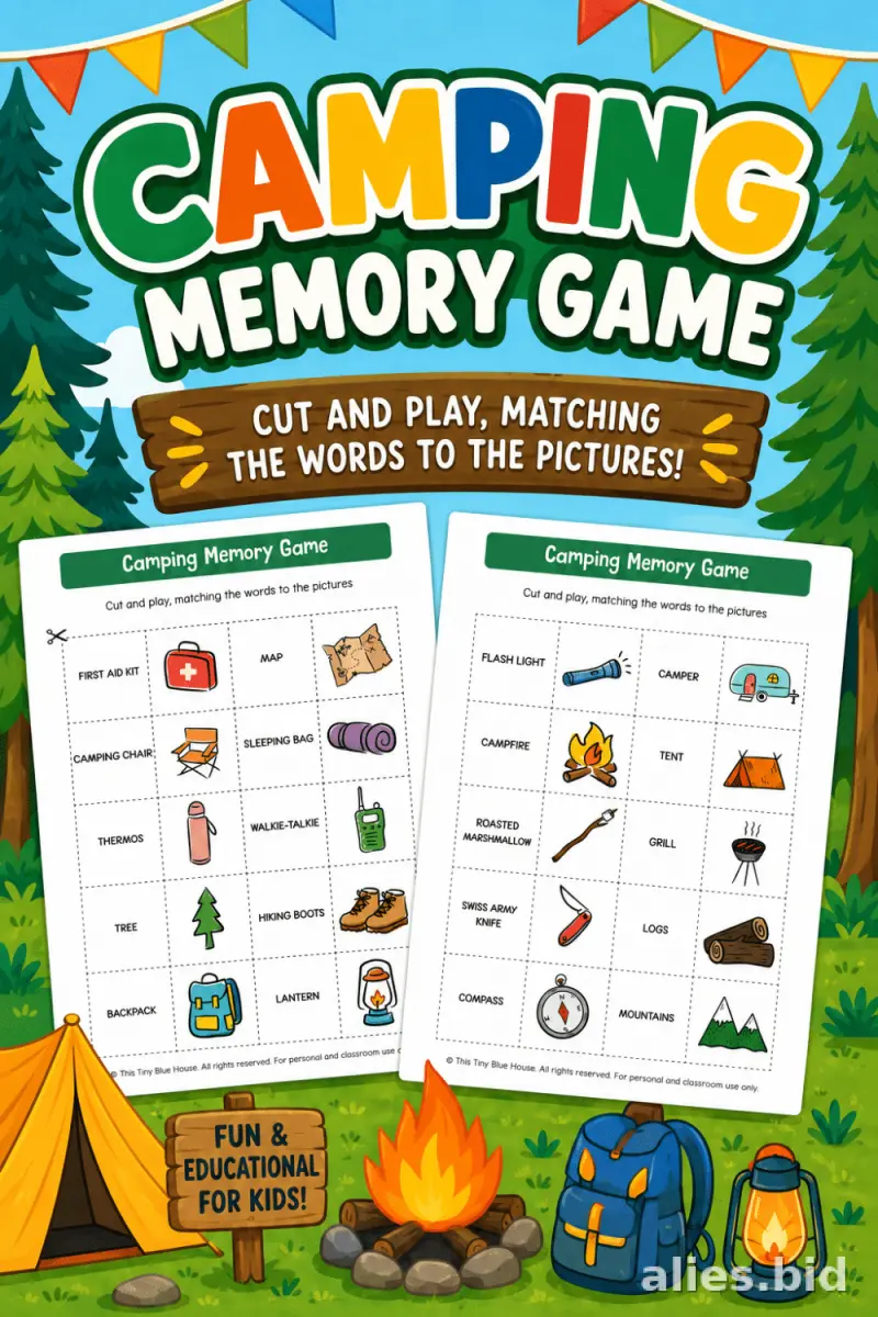 Memory Game Printable For Kids Worksheet #16