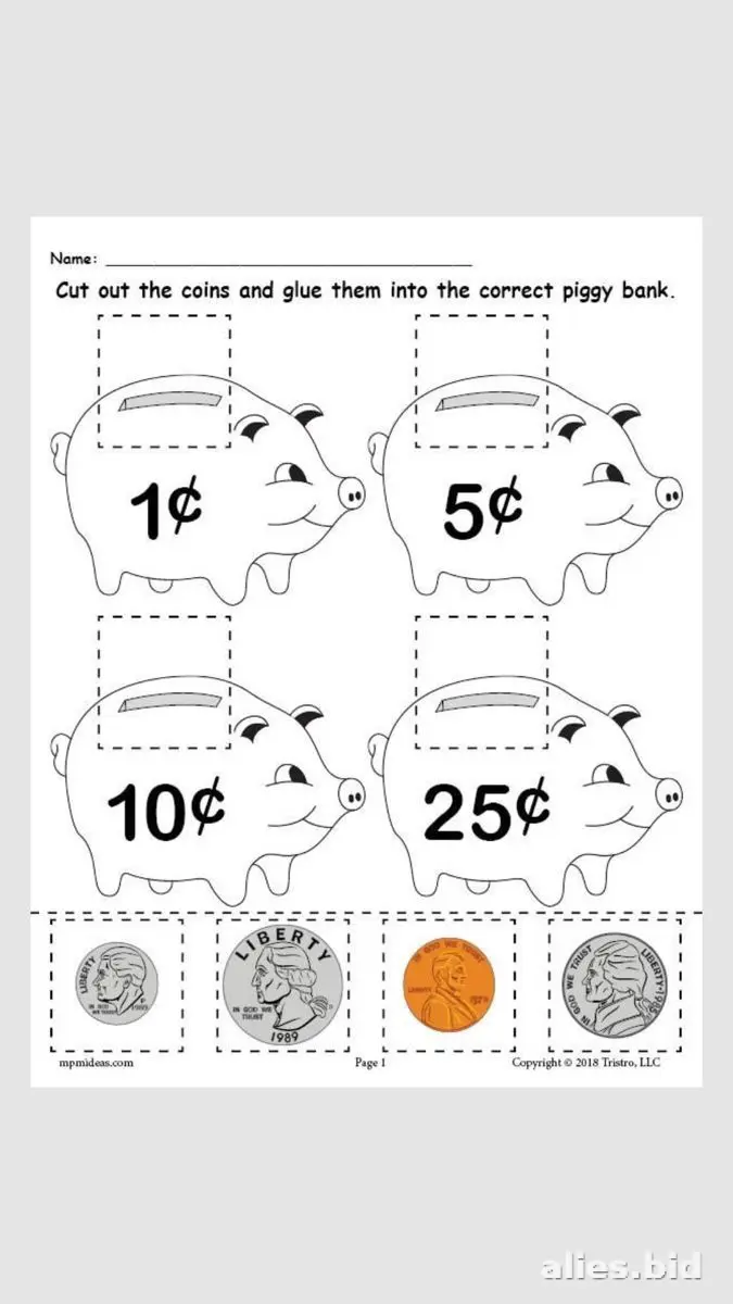 Money Counting Worksheet Printable #9