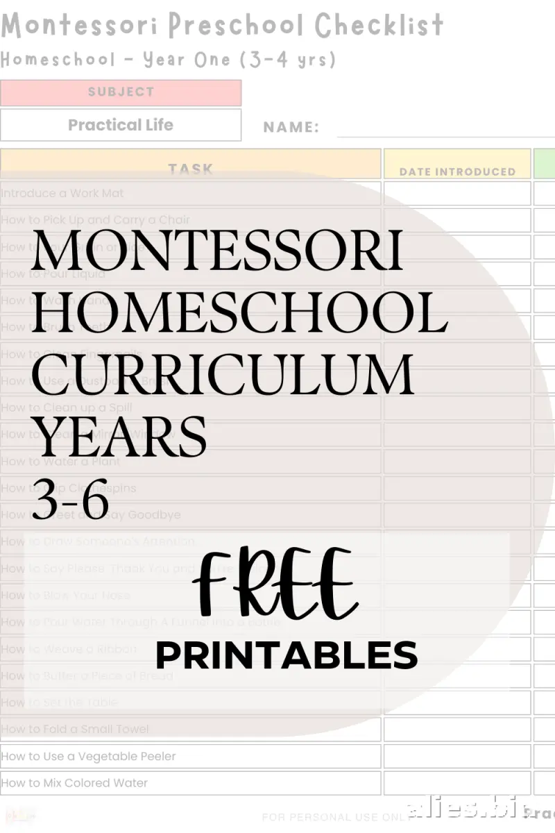 Free Printable Montessori Worksheet Free Print #7