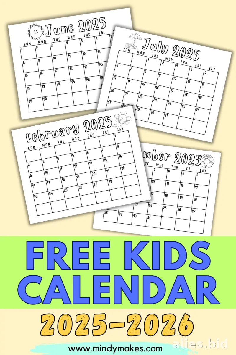 Free Monthly Planner Templates for Kids: Educational Worksheets for Parents and Teachers