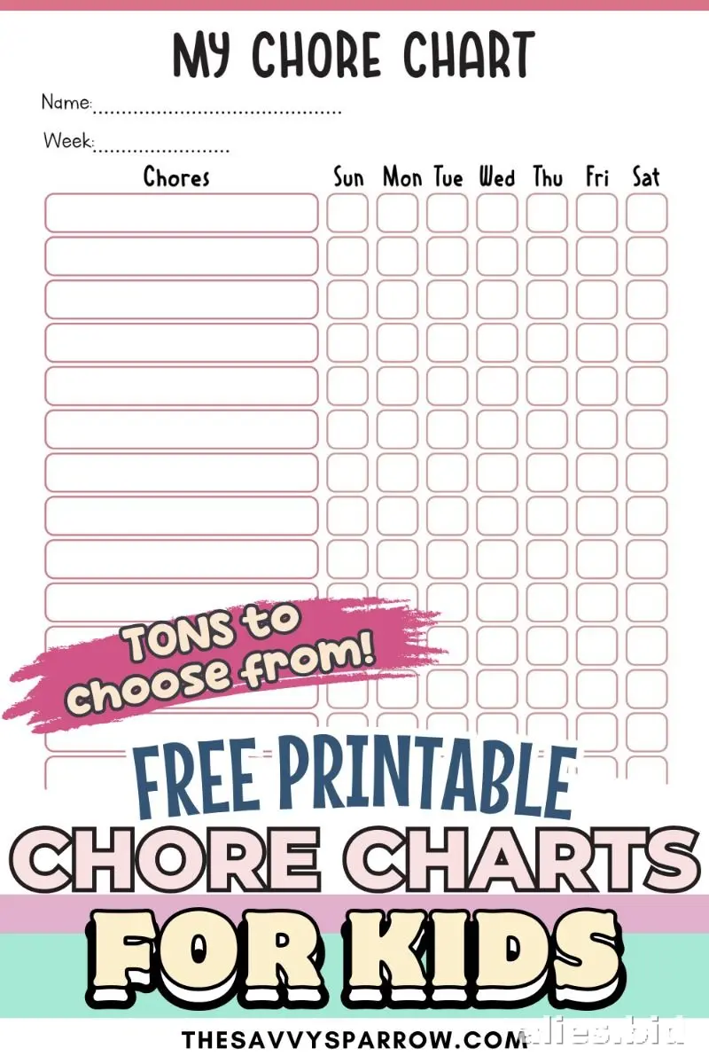 Free Printable Monthly Planner Template For Kids Free Worksheet #5