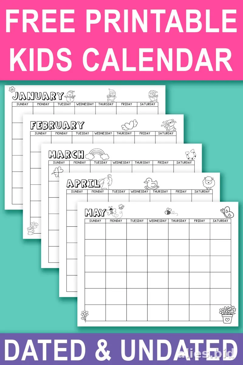 Free Printable Monthly Planner Template For Kids Free Worksheet #19