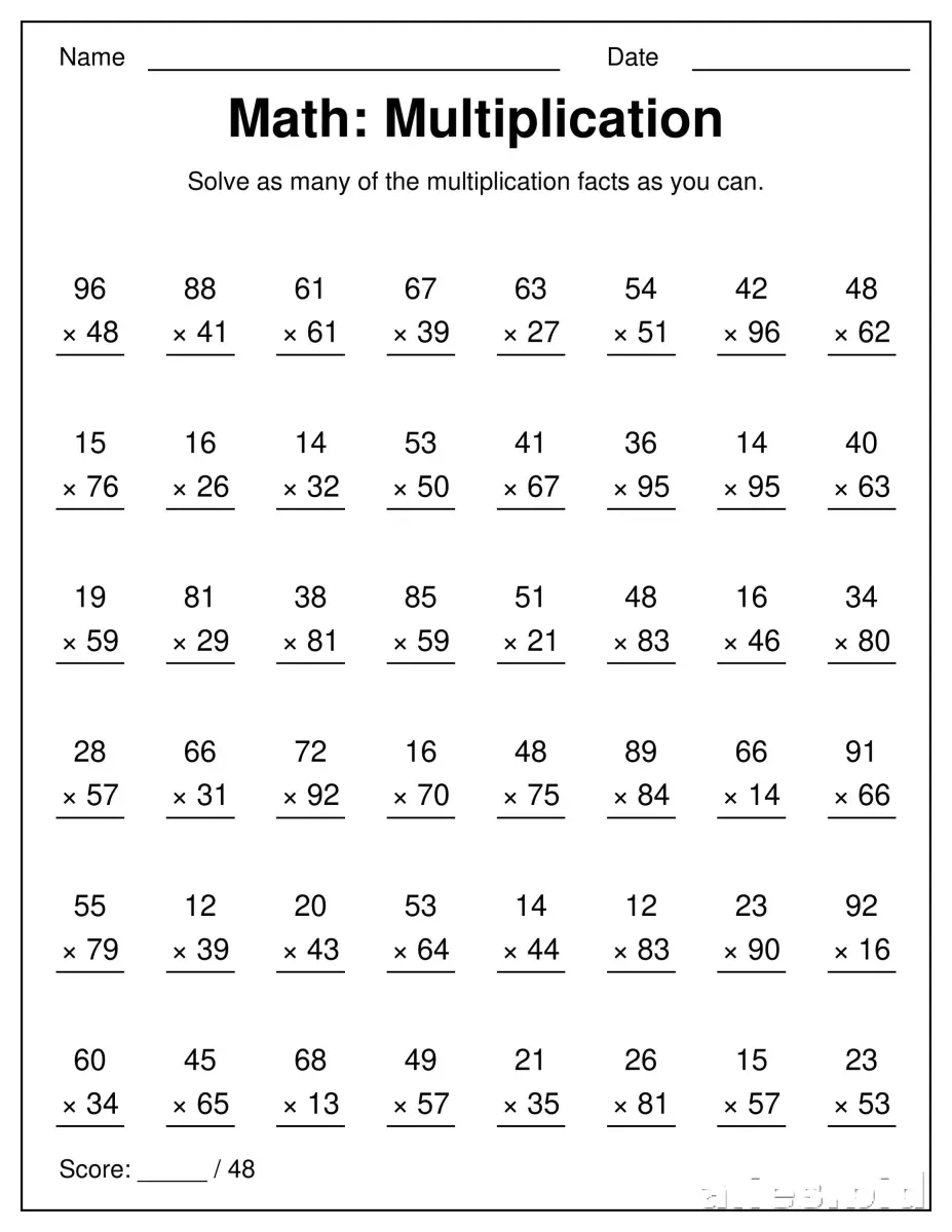 Multiplication Worksheets for Beginners: A Complete Guide for Parents and Teachers