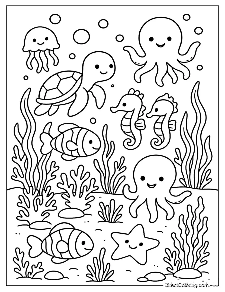 Free Printable Ocean Coloring Pages For Kids Free Worksheet #9