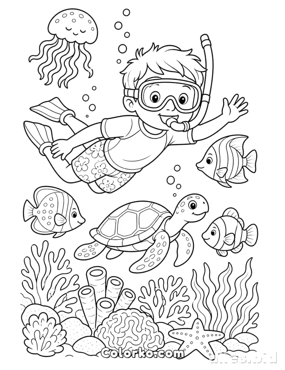 Free Printable Ocean Coloring Pages For Kids Free Worksheet #6