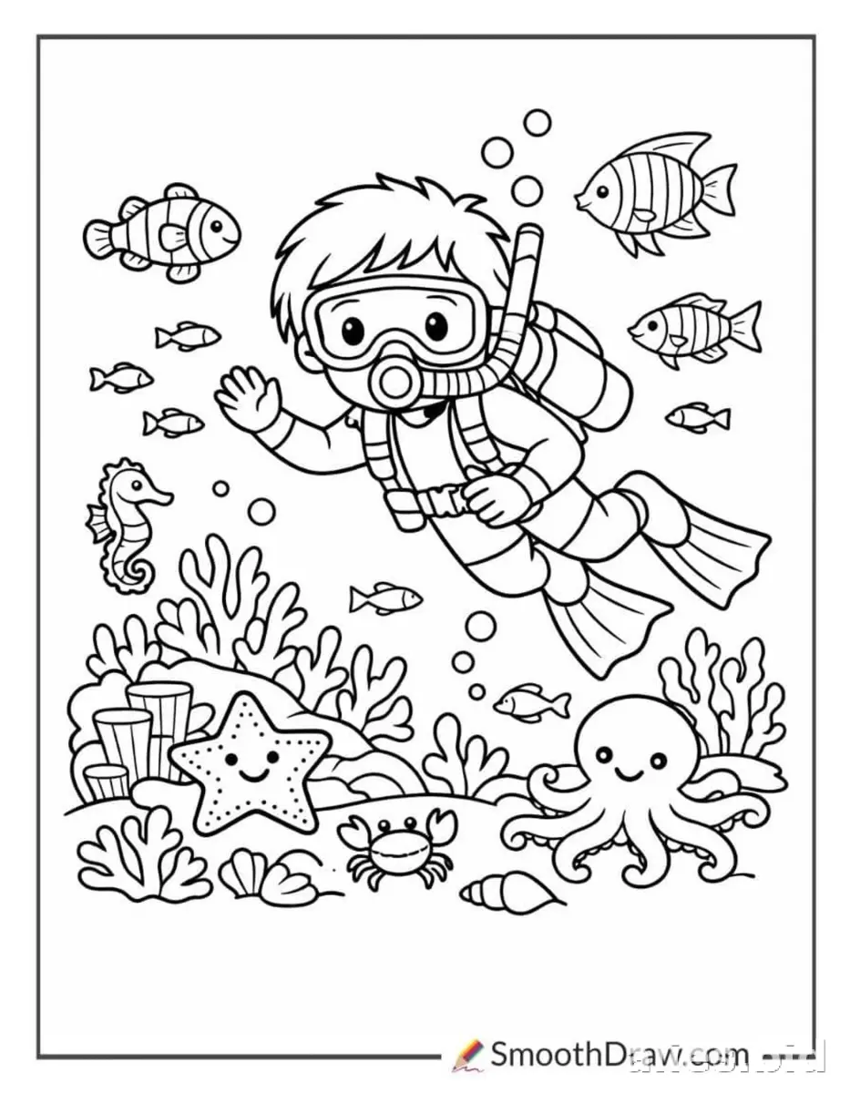 Free Printable Ocean Coloring Pages For Kids Free Worksheet #3