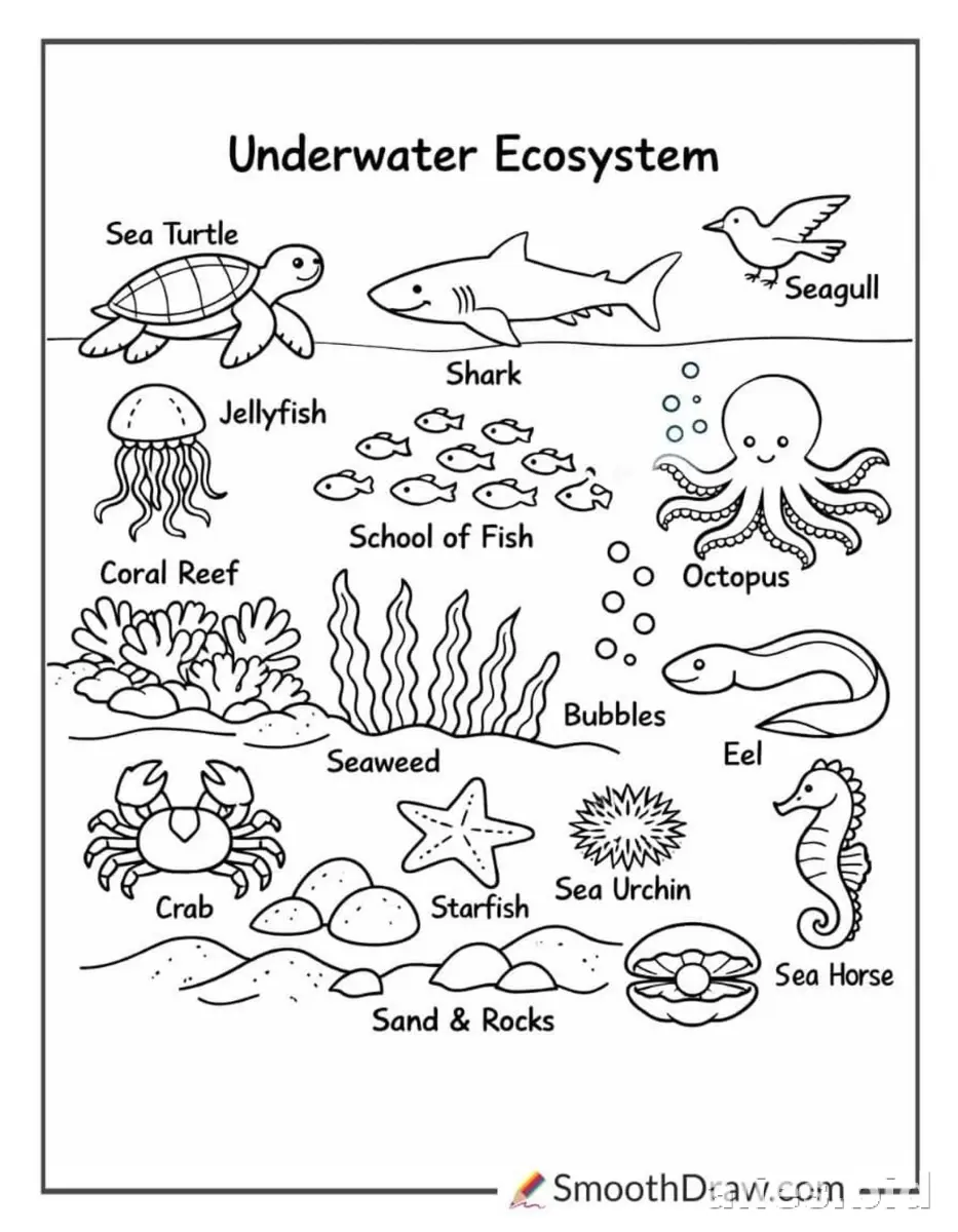 Free Printable Ocean Coloring Pages For Kids Free Worksheet #19