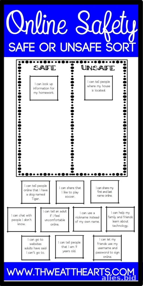 Free Printable Online Safety Worksheet Free #18