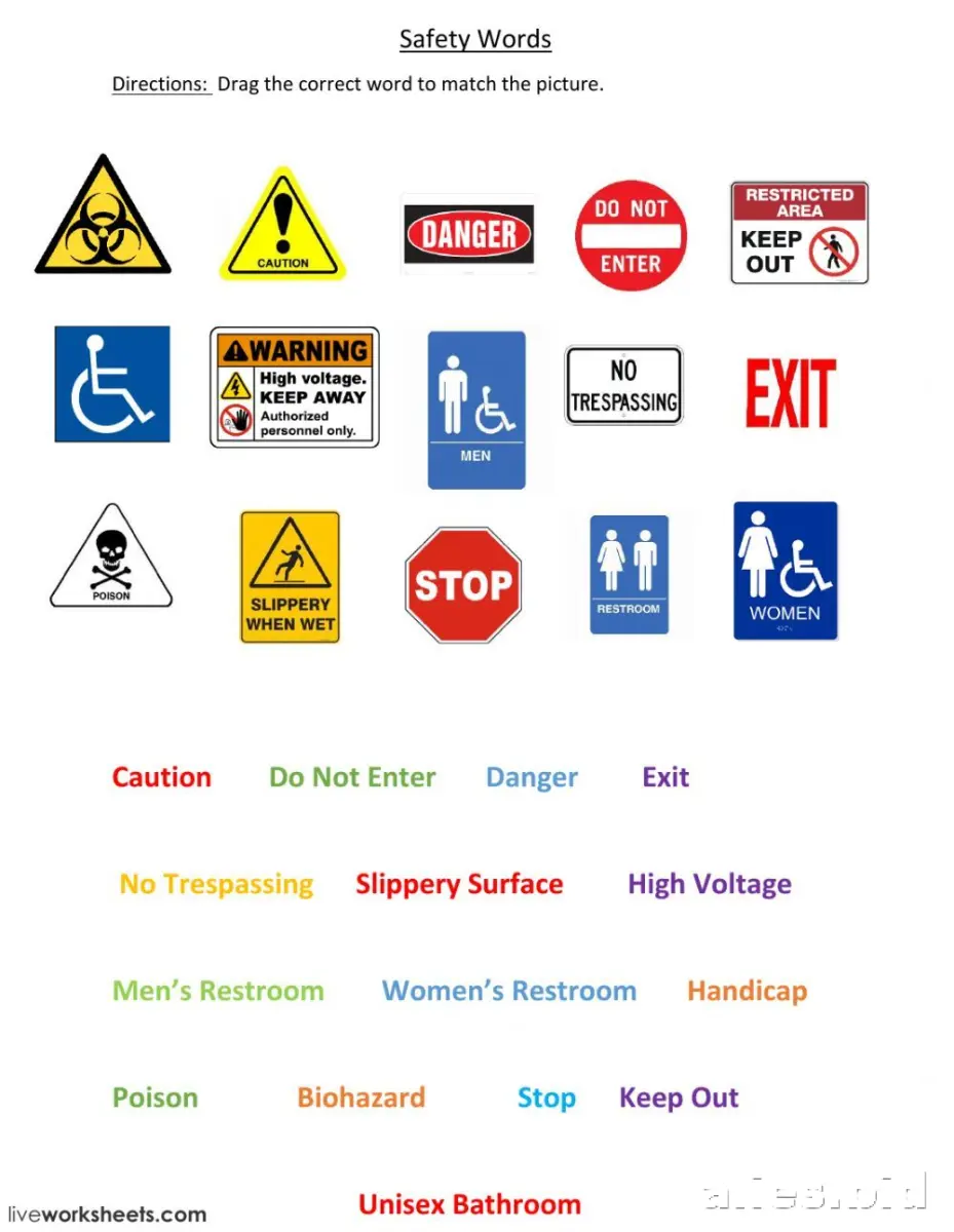 Free Printable Online Safety Worksheet Free #8