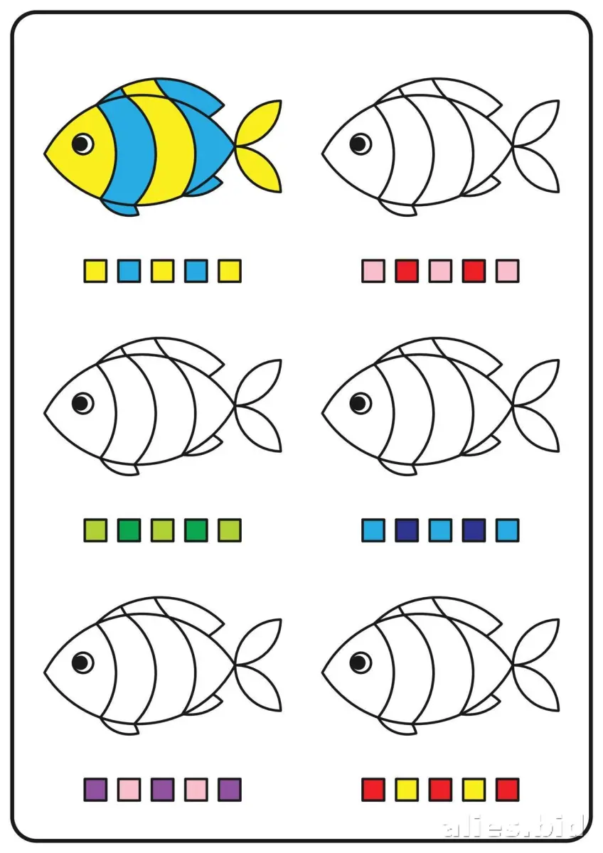 Free Printable Pattern Activity Sheet For Kids Worksheet #12