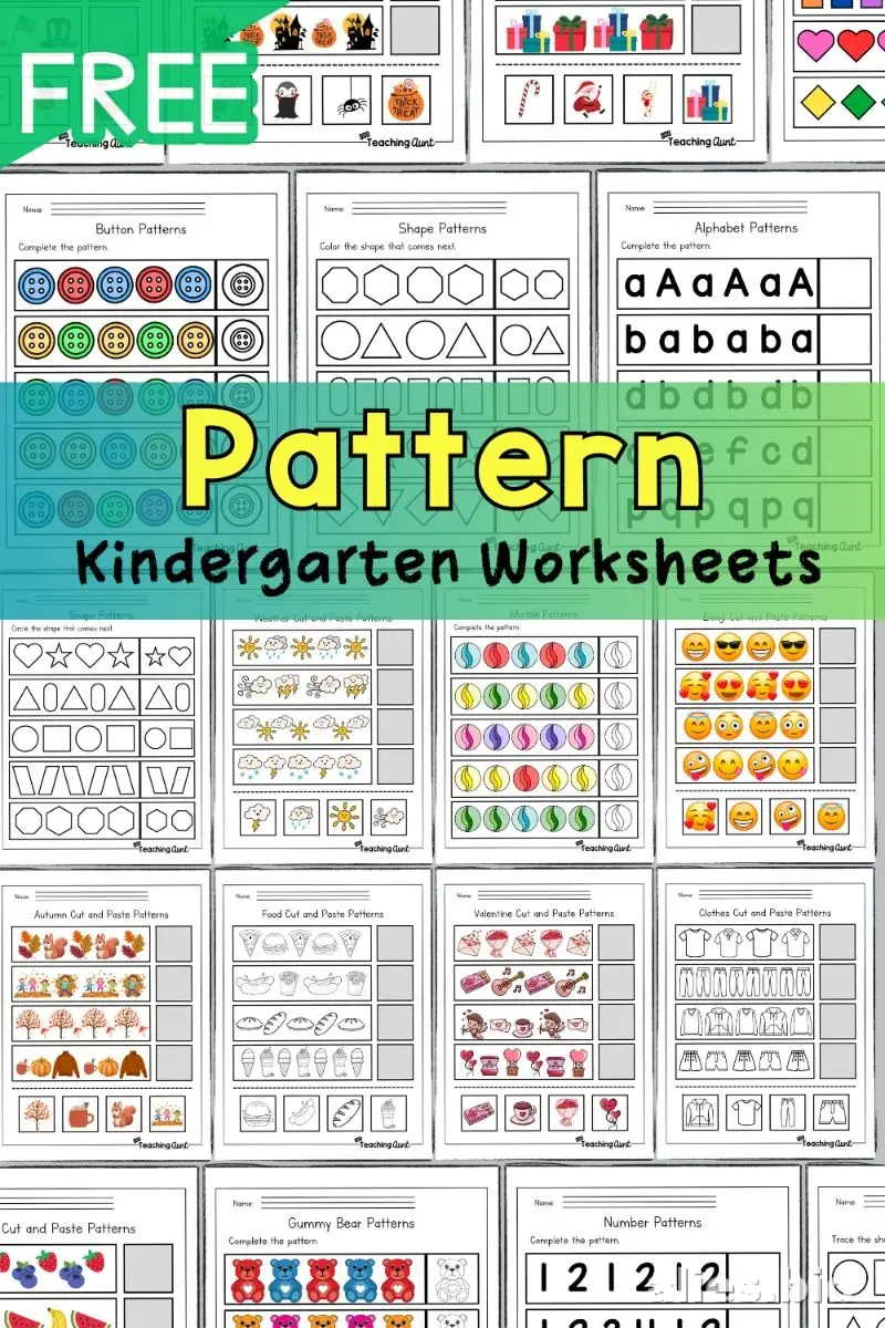 Patterns Worksheet For Preschool Printable #6
