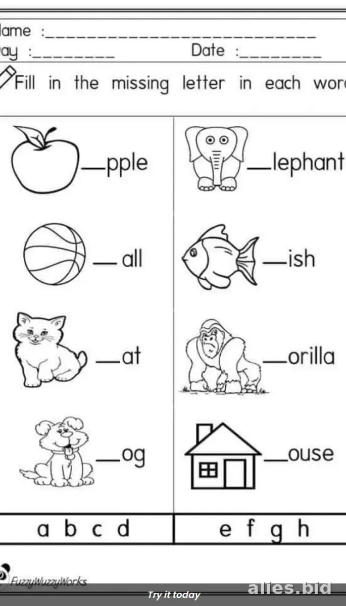 Free Printable Phonics Worksheets For Kids Free Print #7