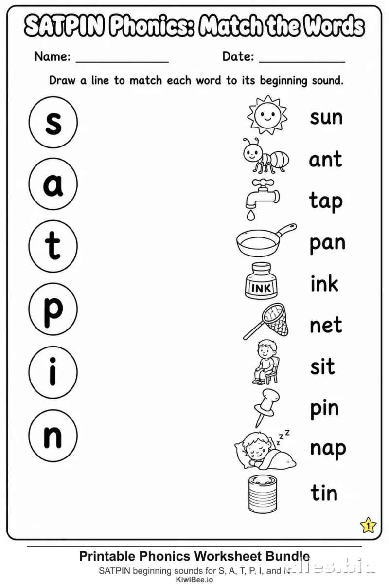 Free Phonics Worksheets for Kids: Unlocking Literacy Through Printable Learning