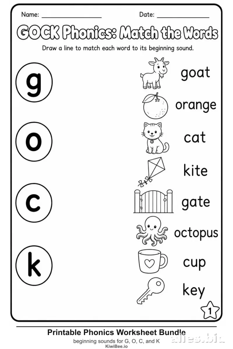Free Printable Phonics Worksheets For Kids Free Print #13