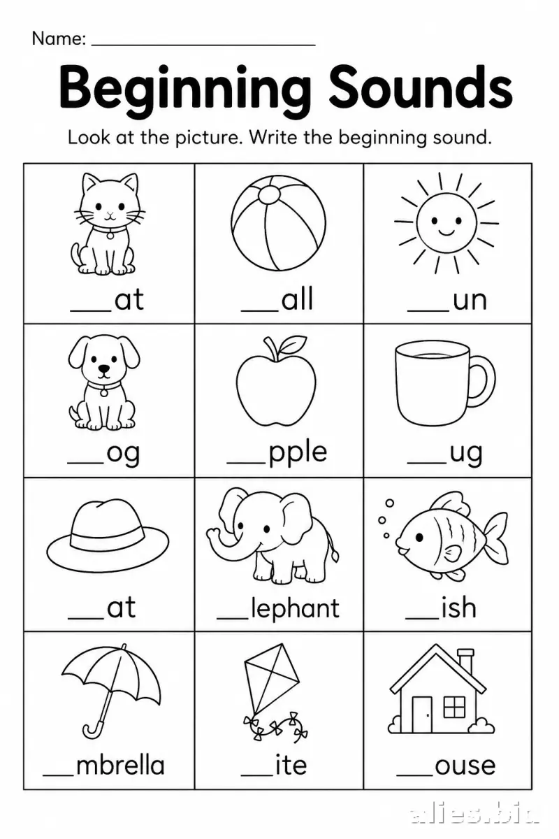 Phonics Worksheets Free Printable For Preschool #6