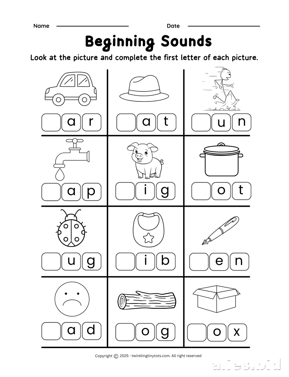 Phonics Worksheets Free Printable For Preschool #7