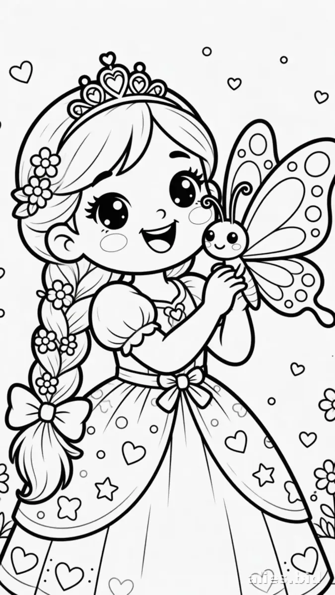 Free Printable Princess Coloring Pages For Toddlers Worksheet #24