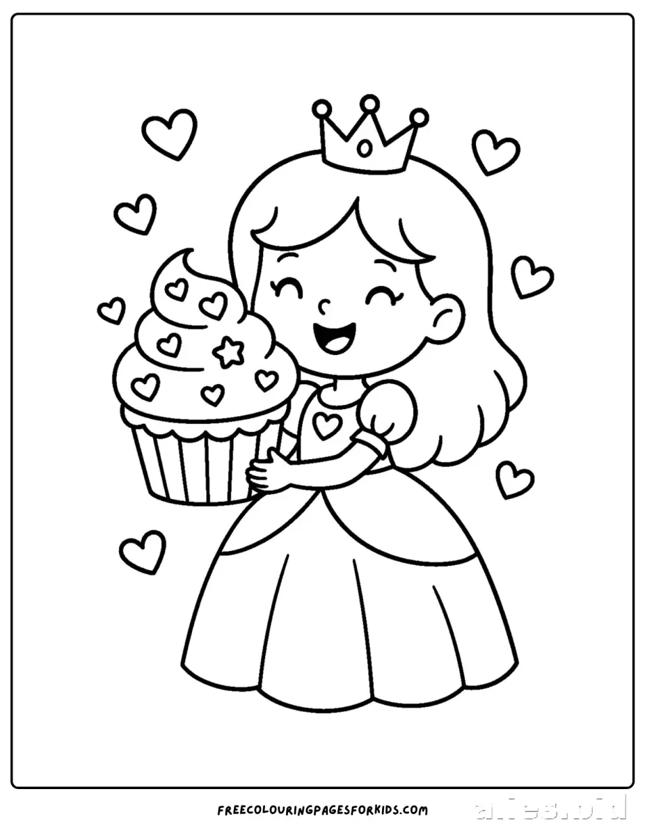 Free Printable Princess Coloring Pages For Toddlers Worksheet #17