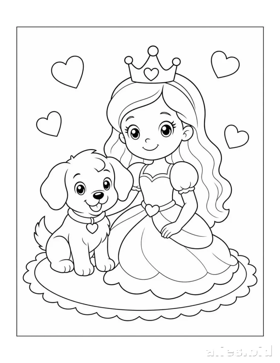 Free Printable Princess Coloring Pages For Toddlers Worksheet #21