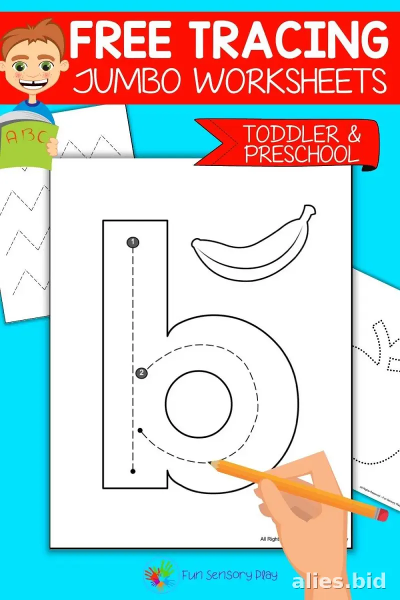 Printable Tracing Letters Worksheet For Preschoolers #9
