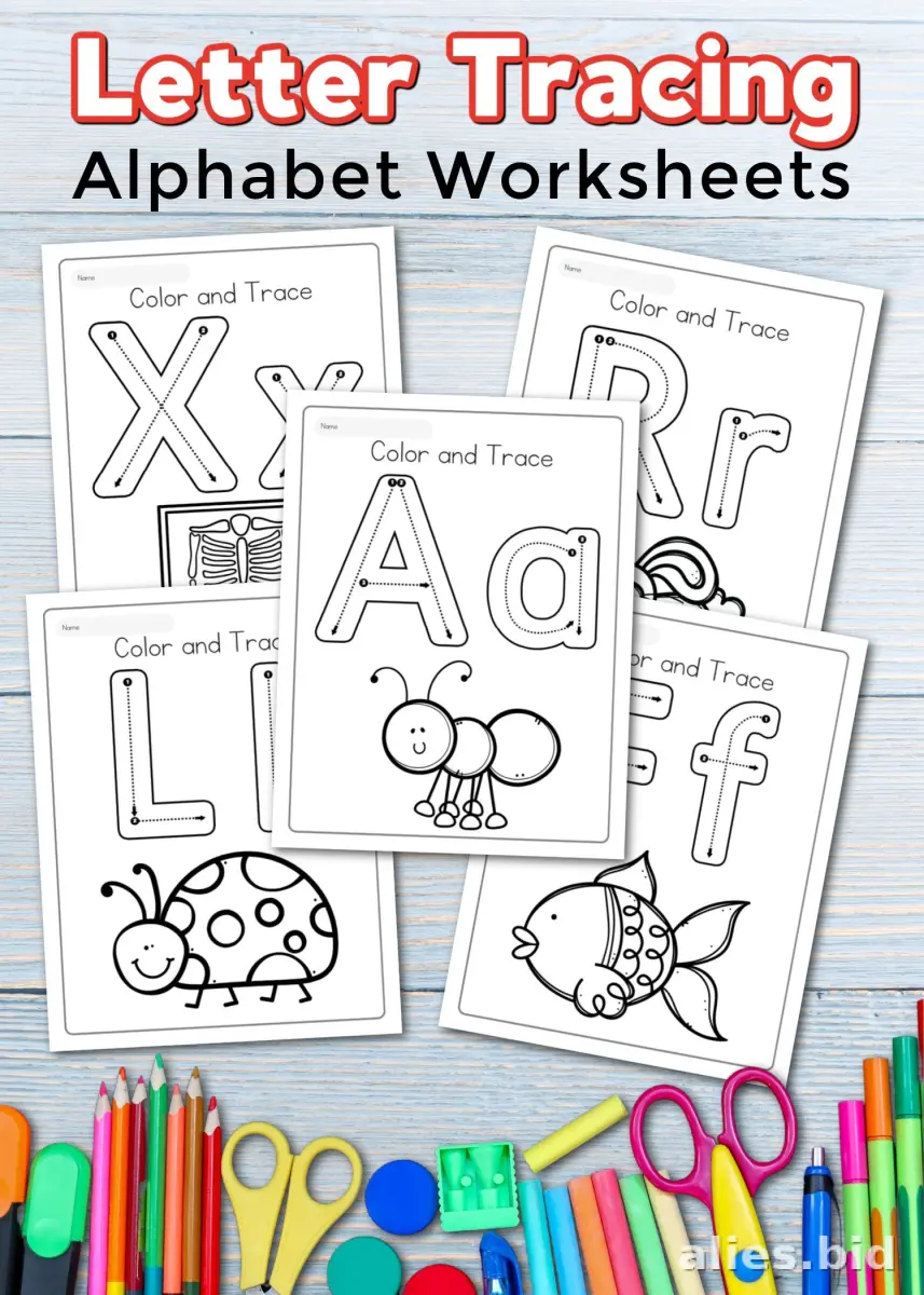 Printable Tracing Letters Worksheet For Preschoolers #7