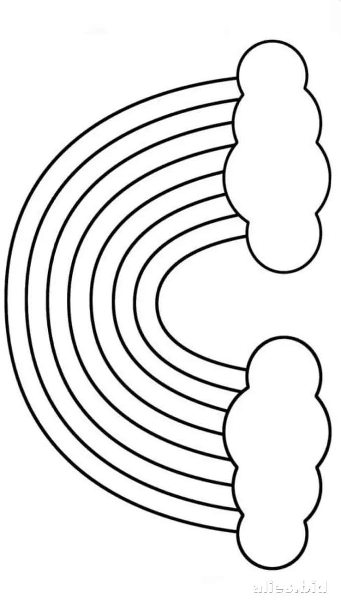 Free Printable Rainbow Coloring Pages Free Print Worksheet #5