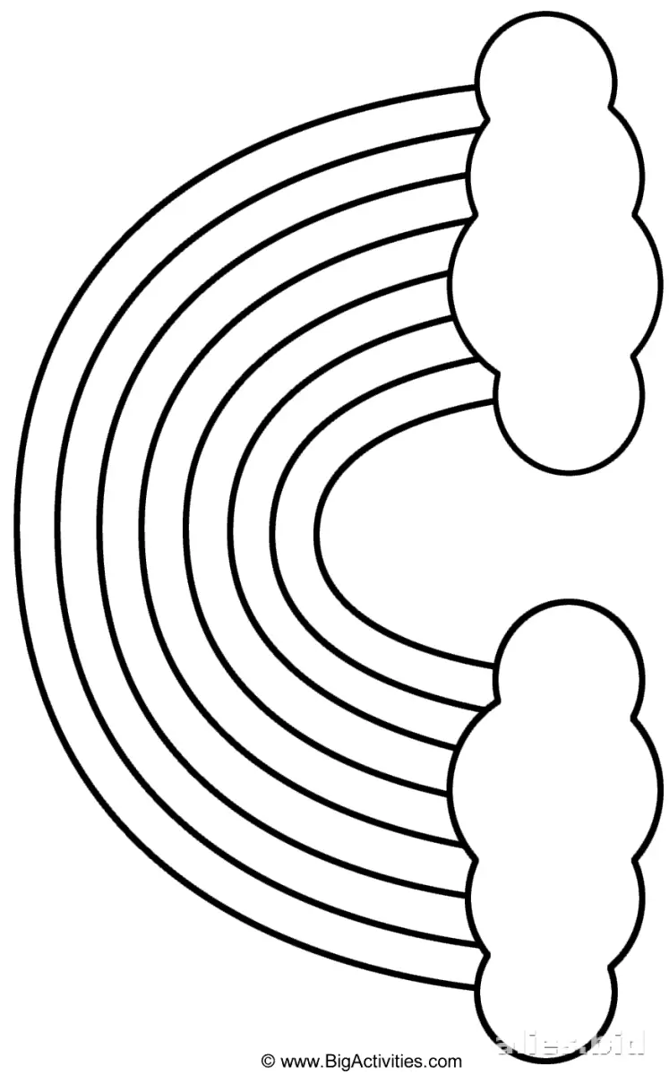 Free Printable Rainbow Coloring Pages Free Print Worksheet #18