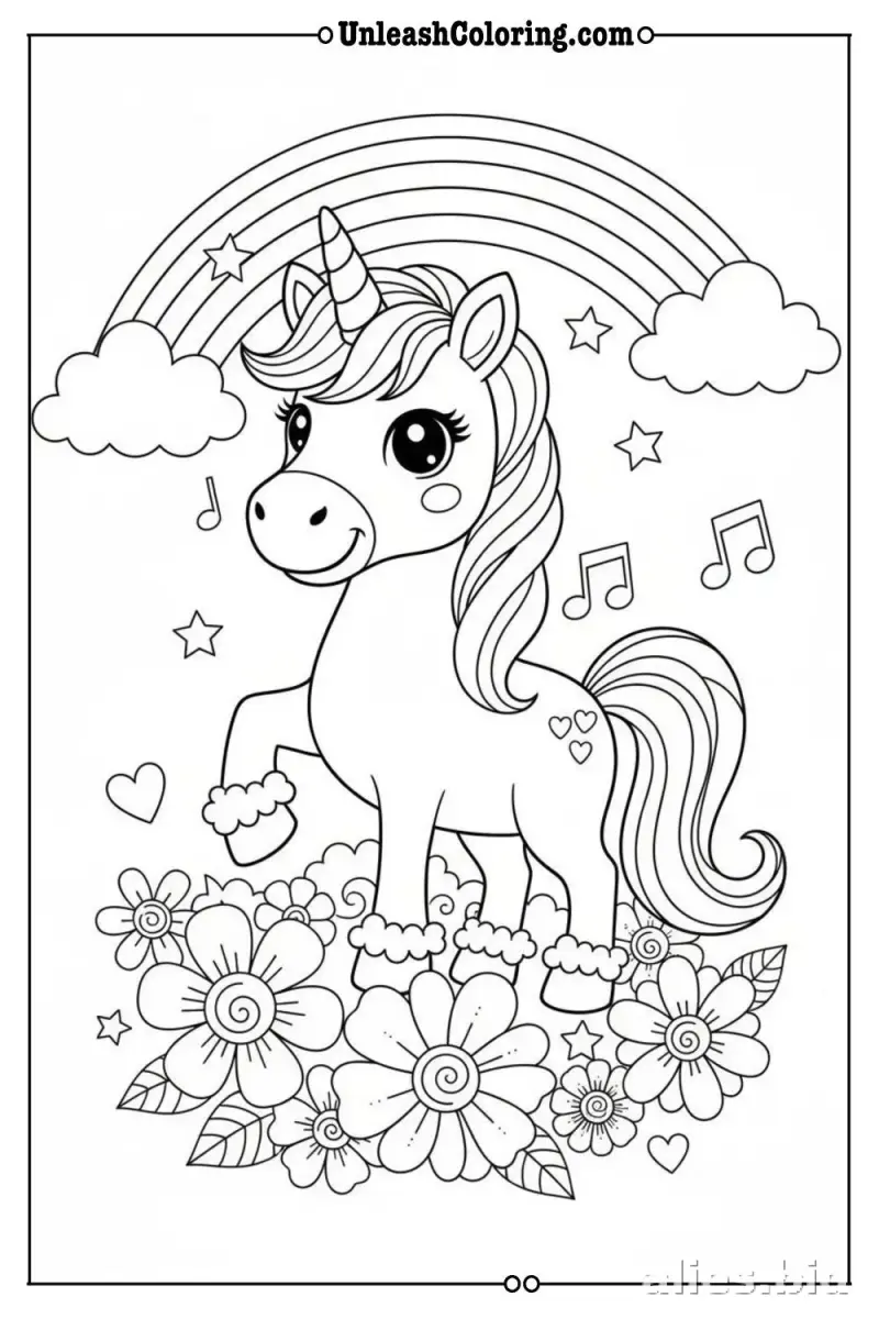Free Printable Rainbow Coloring Pages Free Print Worksheet #22