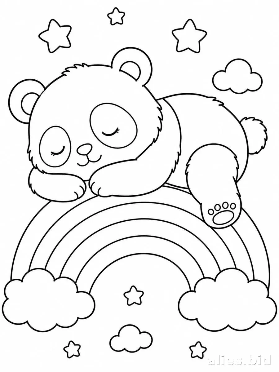 Free Printable Rainbow Coloring Pages Free Print Worksheet #13