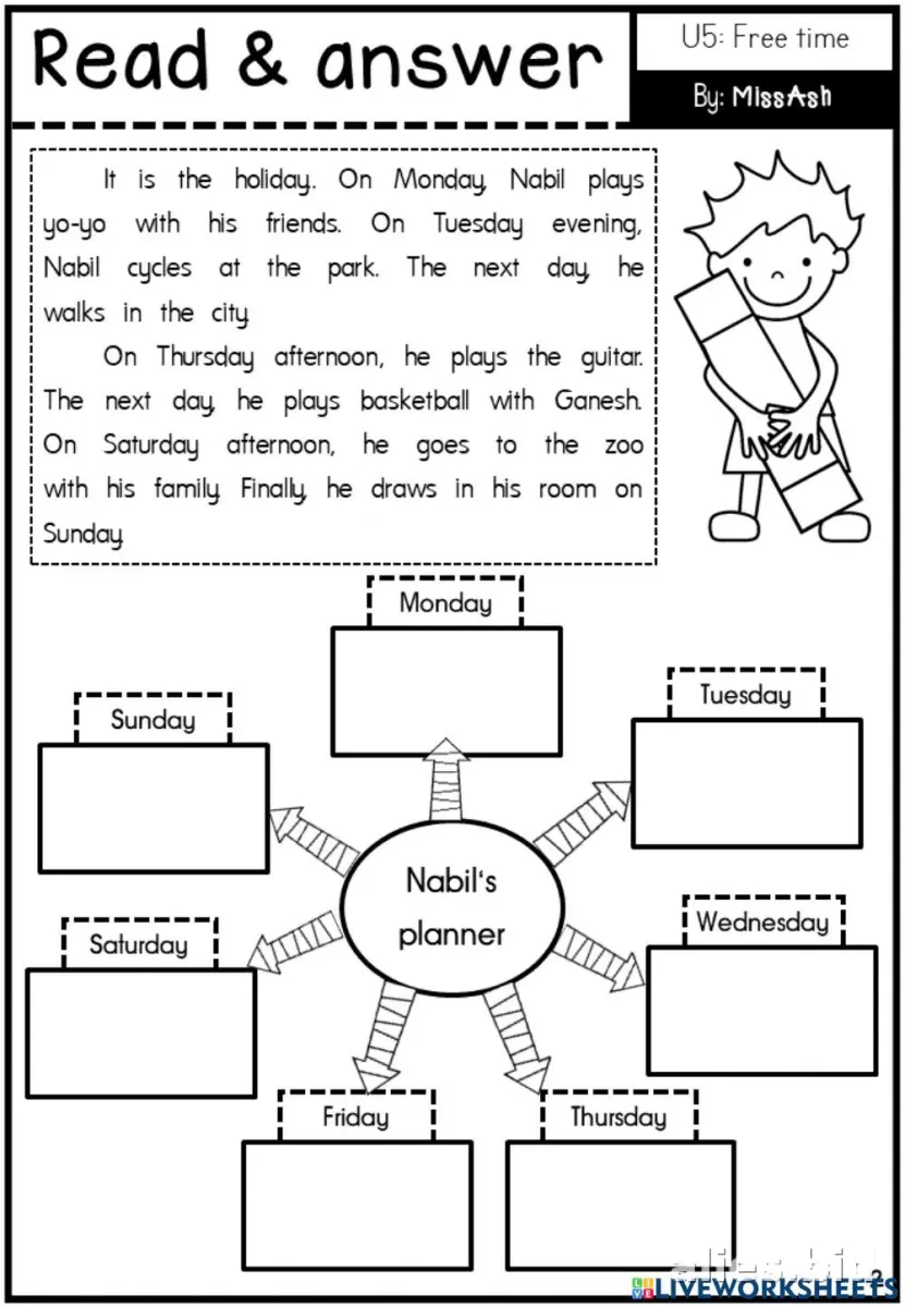 Free Printable Reading Activity Sheet For Kids Free Worksheet #10