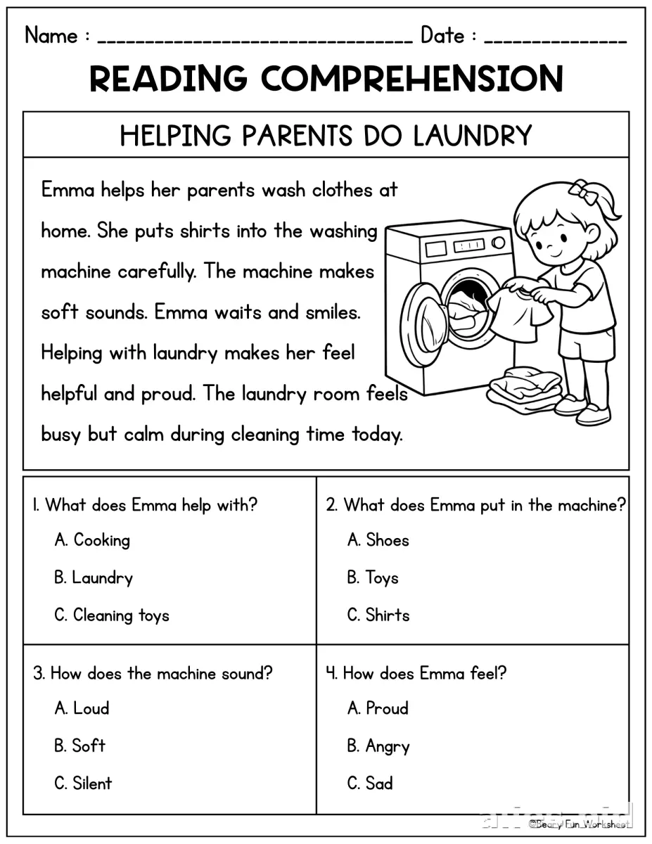 Free Printable Reading Activity Sheet For Kids Free Worksheet #13