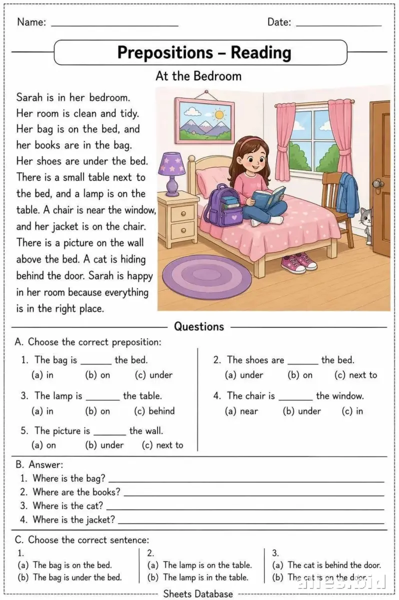Free Printable Reading Comprehension Worksheet Grade 2 #14