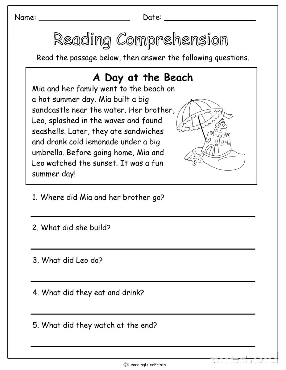 Reading Comprehension Worksheets for Grade 2: A Comprehensive Guide for Teachers and Parents
