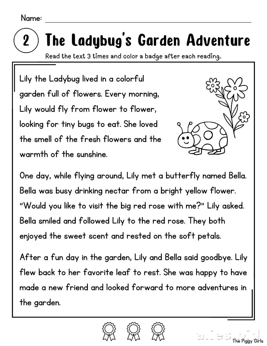 Free Printable Reading Comprehension Worksheet Grade 2 #9