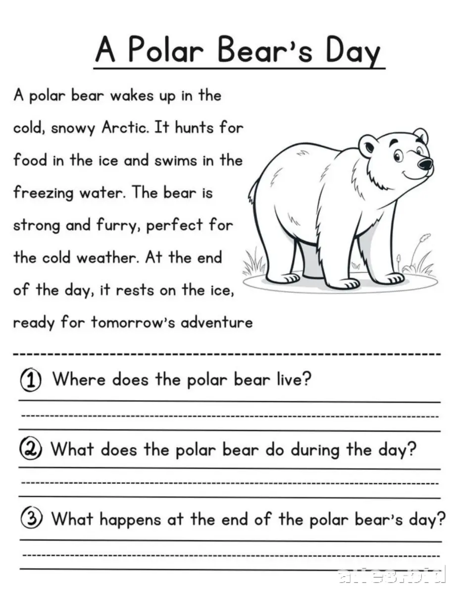 Free Printable Reading Comprehension Worksheet Grade 2 #11