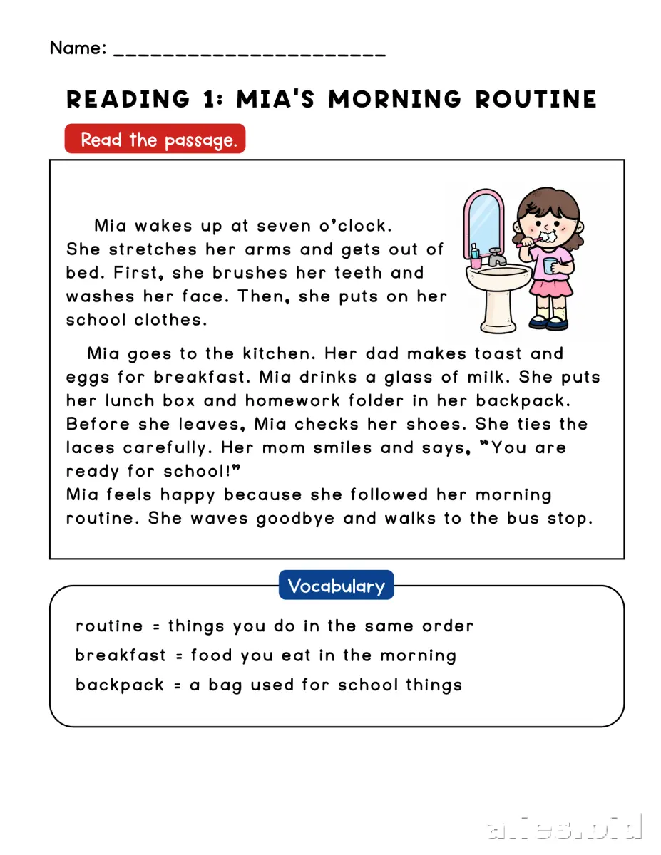 Free Printable Reading Comprehension Worksheet Grade 2 #13