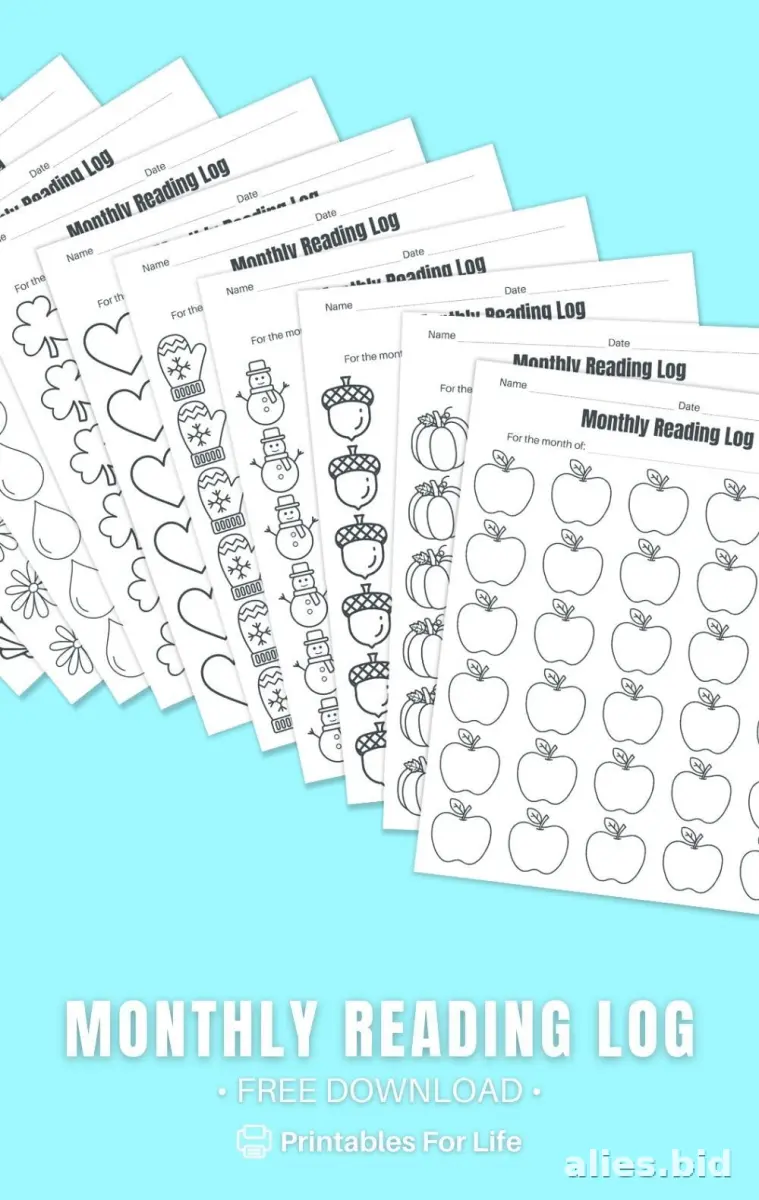 Free Printable Reading Log Template For Kids Free Worksheet #13