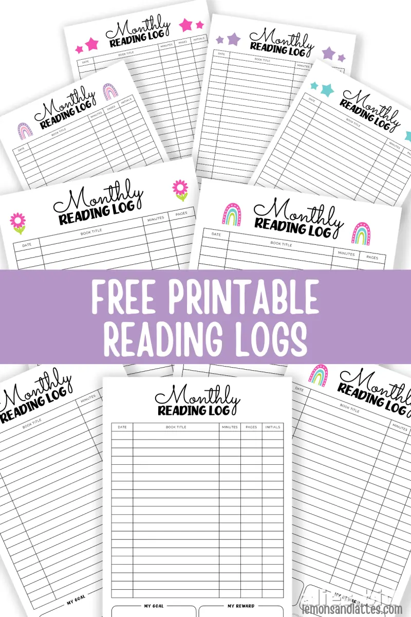 Free Printable Reading Log Template For Kids Free Worksheet #3