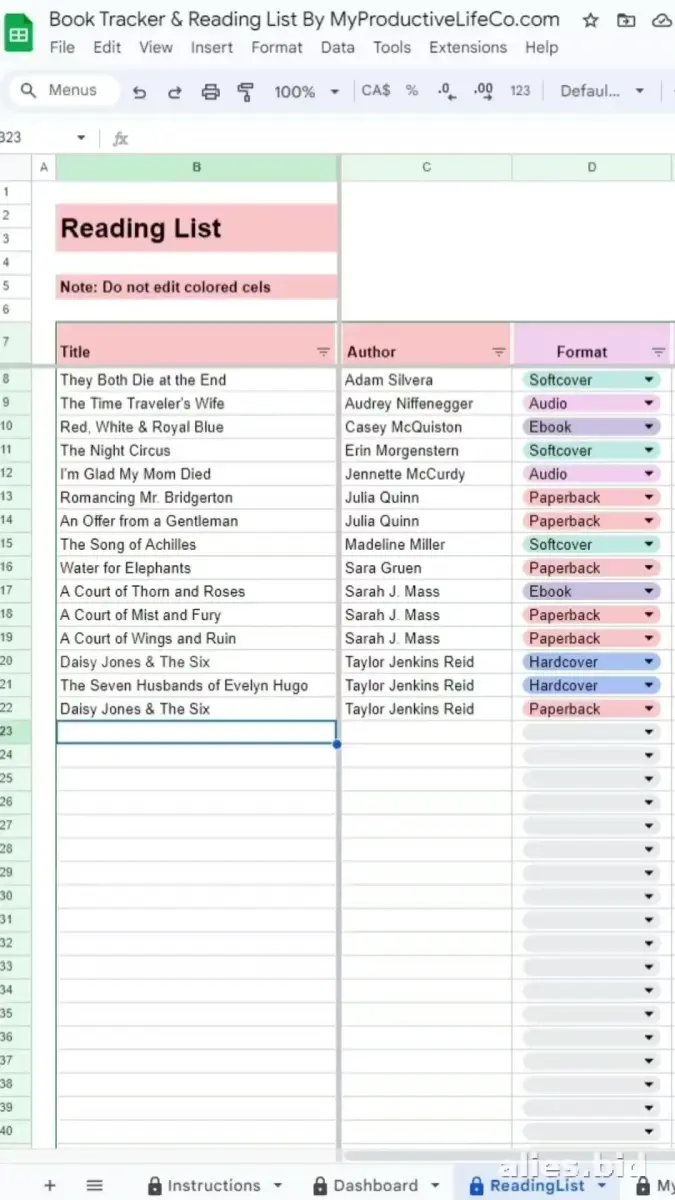 Free Printable Reading Tracker Template Free Worksheet #2