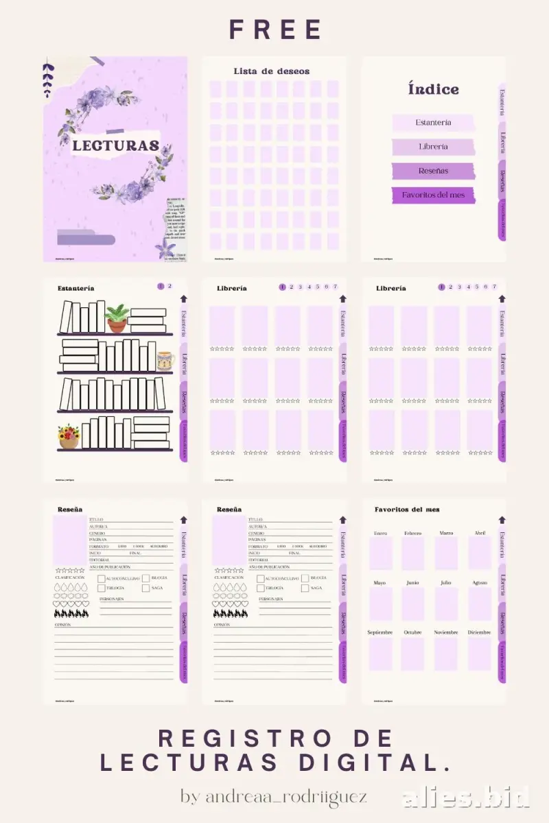 Free Printable Reading Tracker Template Free Worksheet #8