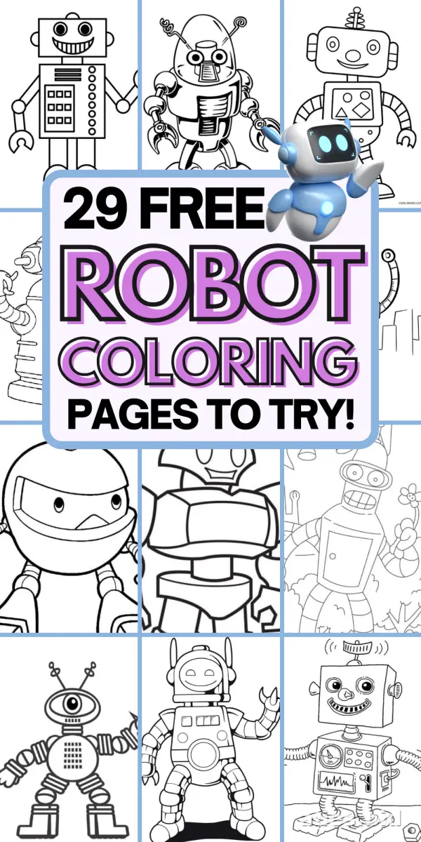 Free Printable Robot Coloring Pages For Kids Free Worksheet #15